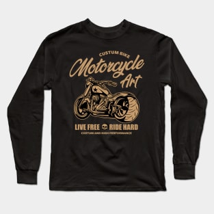 CUSTOM MOTORCYCLE ART Long Sleeve T-Shirt